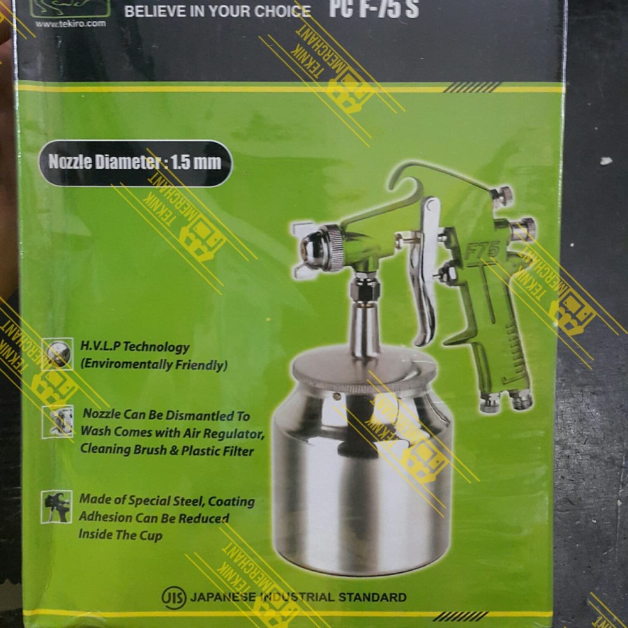 semprot cat spray gun f75 Tabung bawah Tekiro