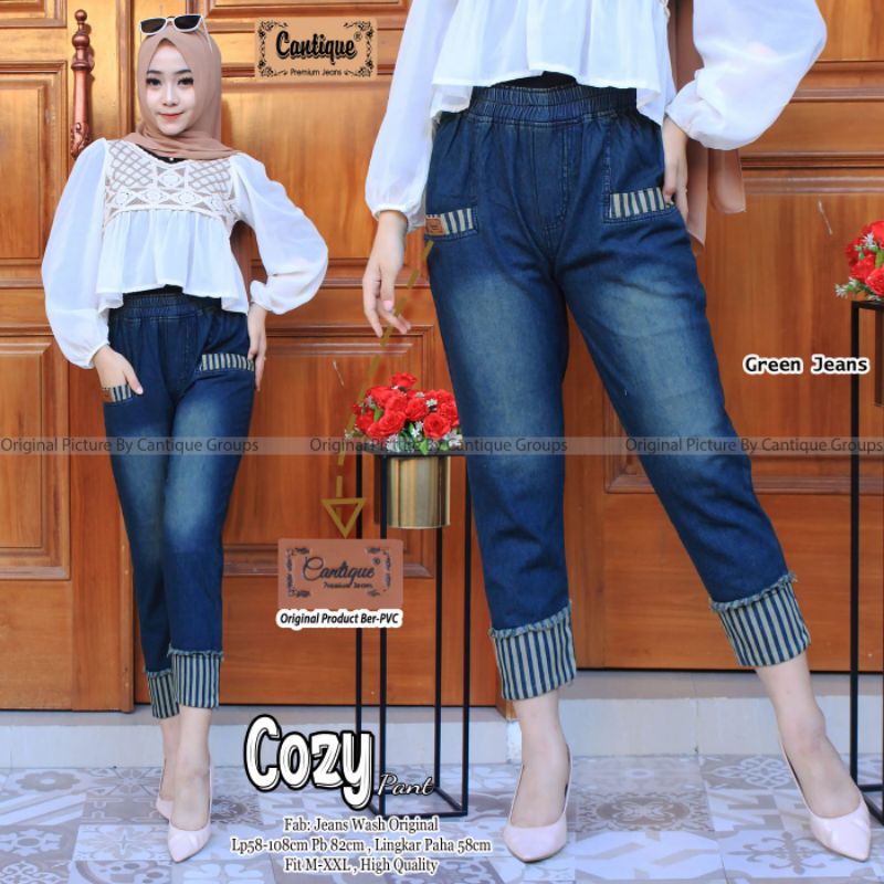 Cozy pant celana jeans wanita by cantique