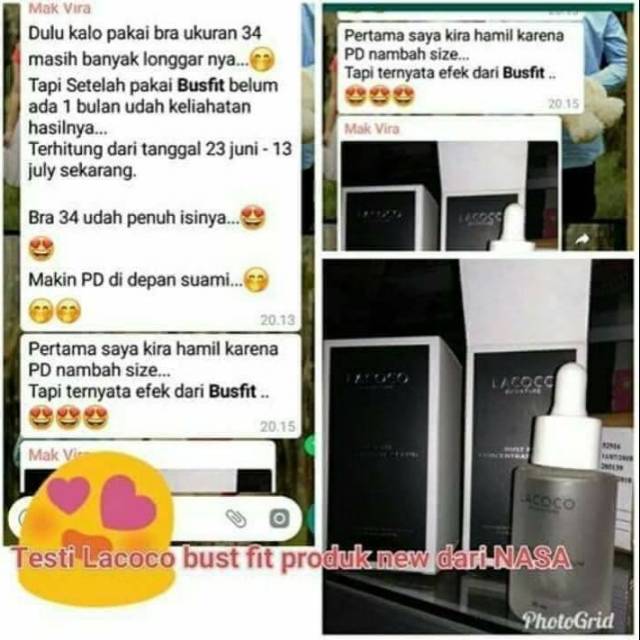 Serum Lacoco busfit Nasa,