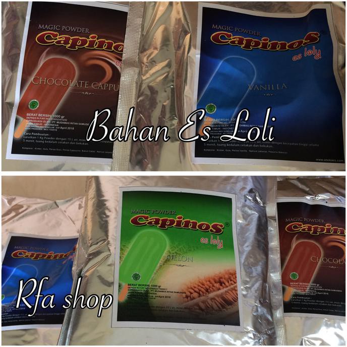 

PROMO ENAK Bahan Es Loli 1 kg - Capinos Terlaris