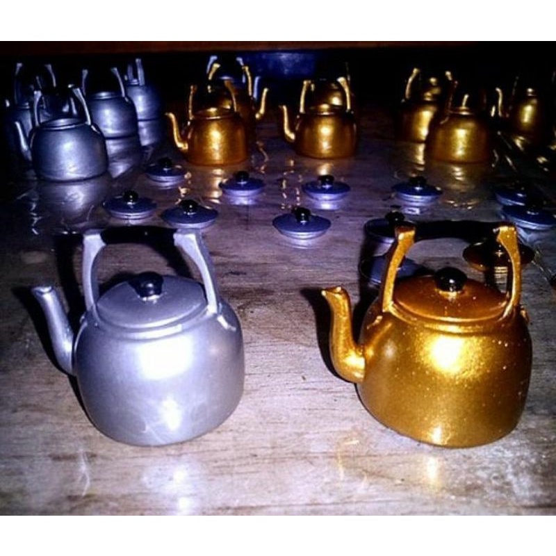 Miniatur teko silver/gold