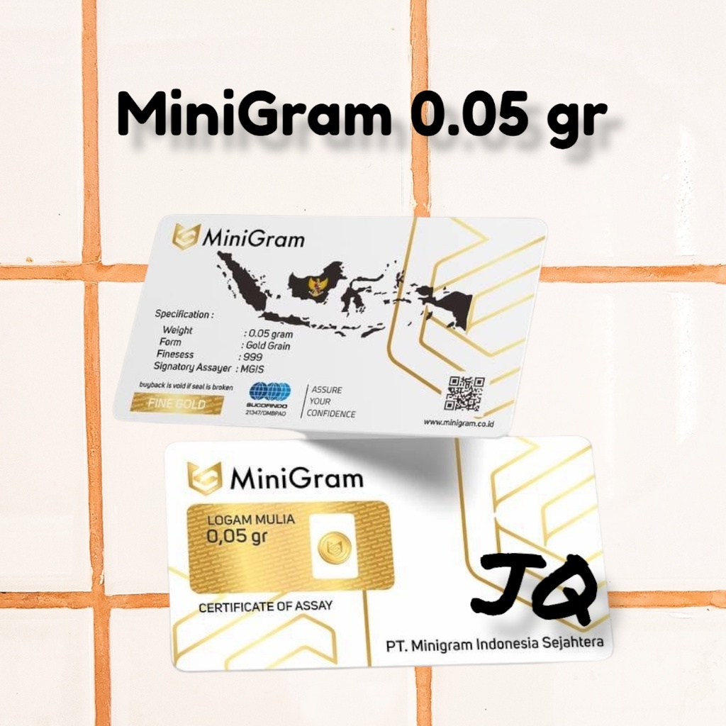 MiniGram Logam Mulia Baby Gold Mini Gold 0.05 gram