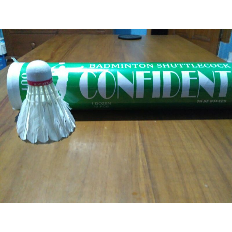 Kock badminton - kock bulutangkis pemula / anak - kock confident hijau