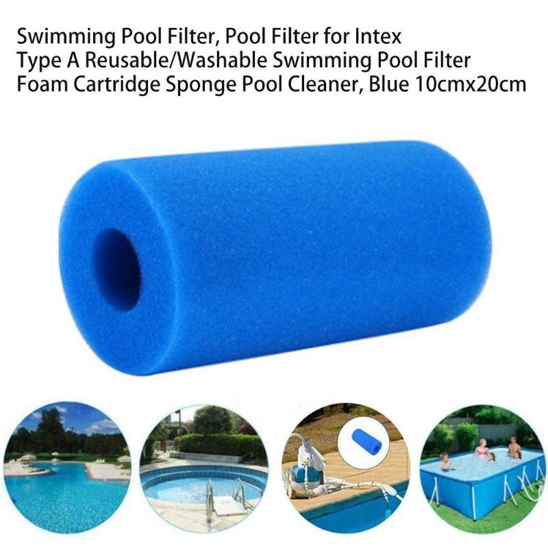 1pcs Spons Filter Busa Reusable Untuk Intex Tipe A Kolam Renang