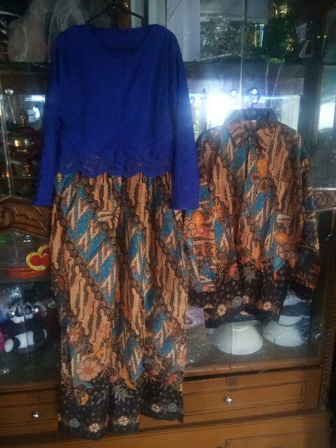 Couple Gamis Broklat Batik 2515 Artomoro_grosir Couple 103 Suryandhanu