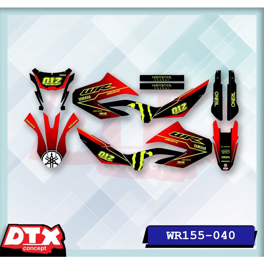 decal wr155 full body decal wr155 decal wr155 supermoto stiker motor wr155 stiker motor keren stiker motor trail motor cross stiker variasi motor decal Supermoto YAMAHA WR155-040