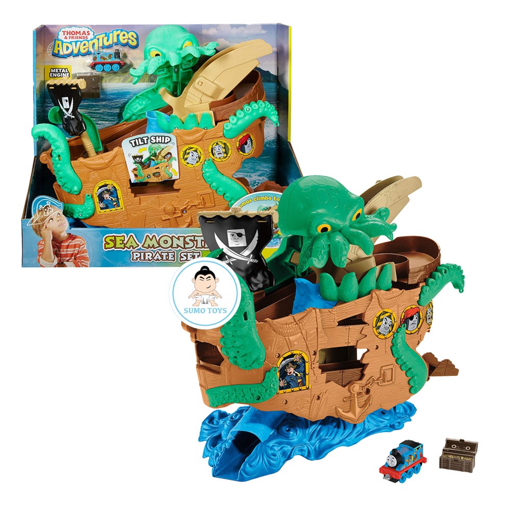 thomas and friends adventures sea monster pirate set