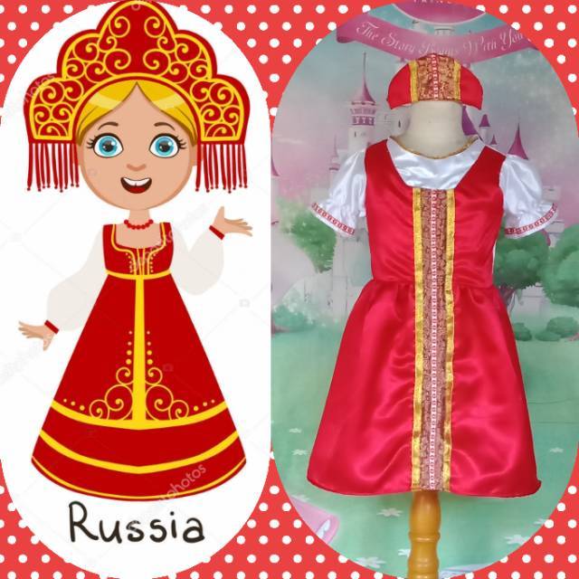 Baju Rusia/Baju Negara Putri