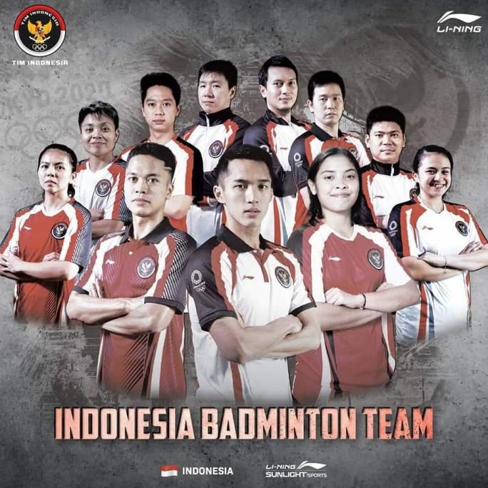 jersey original tim indonesia di olimpiade tokyo 2020 - merah