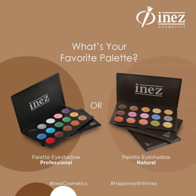 Eyeshadow pallet inez kosmetik