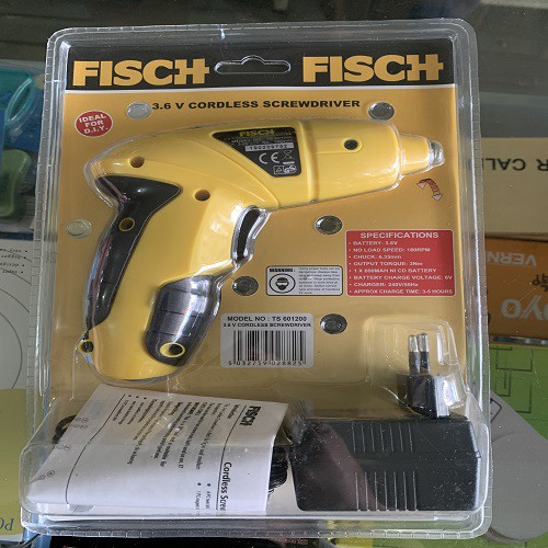 SET Fisch Mesin Bor Obeng Baterai Cordless 3.6v Mini Listrik