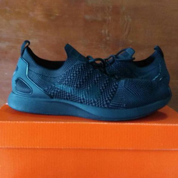 NIKE FLYKNIT RACER MARIAH TRIPLE BLACK - NIKE RACER SEPATU RUNNING NIKE RACER MARIAH MURAH PREMIUM