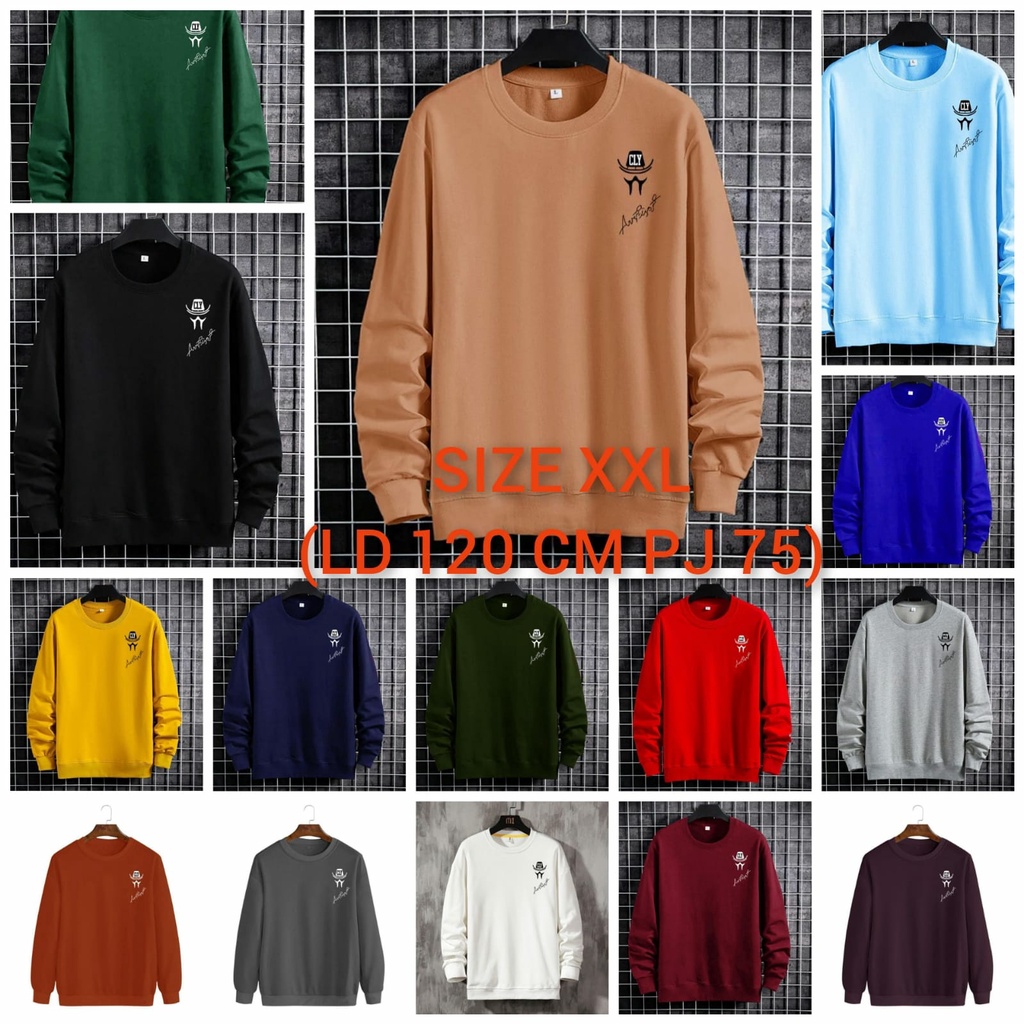 BISA COD/JHOSE/BAJU SWEATER CLY/BAJU LENGAN PANJANG/BAJU SWEATER TERBARU/SWEATER PRIA DAN WANITA BISA PAKAI