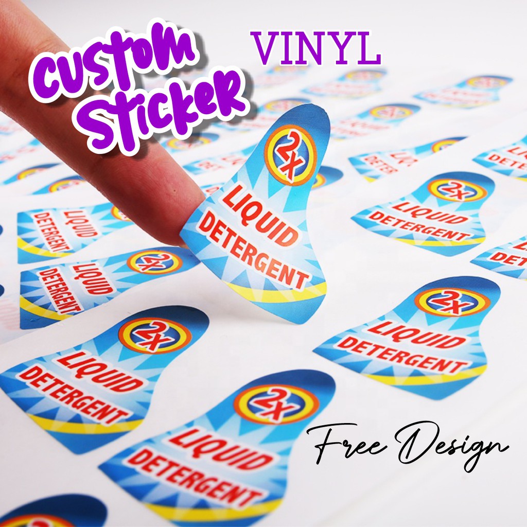 

STIKER LABEL VINYL GLOSSY, DOFF / STICKER LABEL KEMASAN / STIKER ANTI AIR MURAH / STIKER PREMIUM