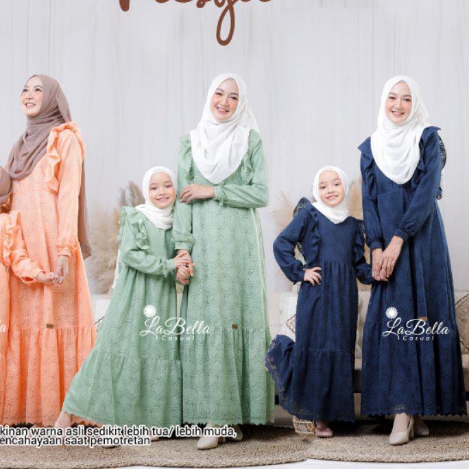 GAMIS COUPLE IBU ANAK NESYA ORI LABELLA CASUAL