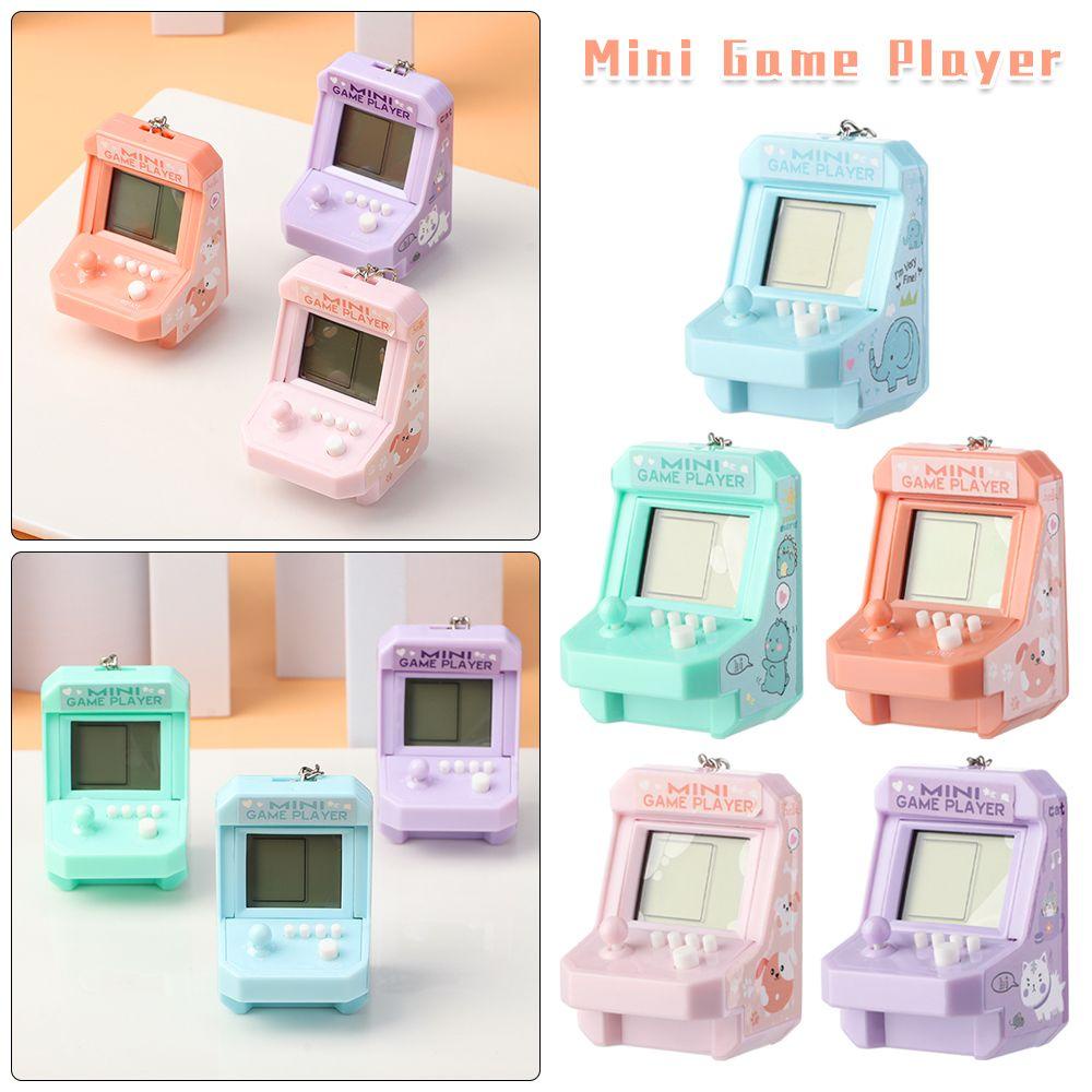 Preva Mini Game Player Schoolbag Decor Portable Anak Hadiah Game Konsol Ornamen