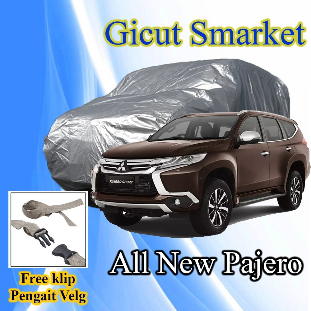 selimut sarung cover body mobil mitsubishi pajero free pengikat ban
