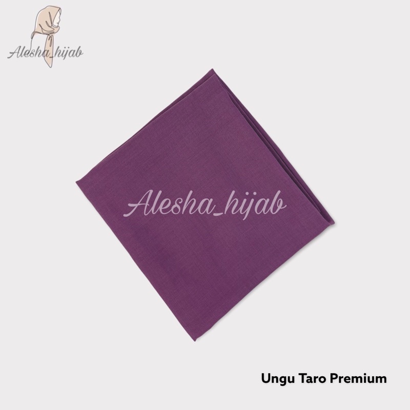 Segi Empat Paris | Jilbab Paris | Hijab Paris | Kerudung Paris Polos Premium-Ungu Taro Premium