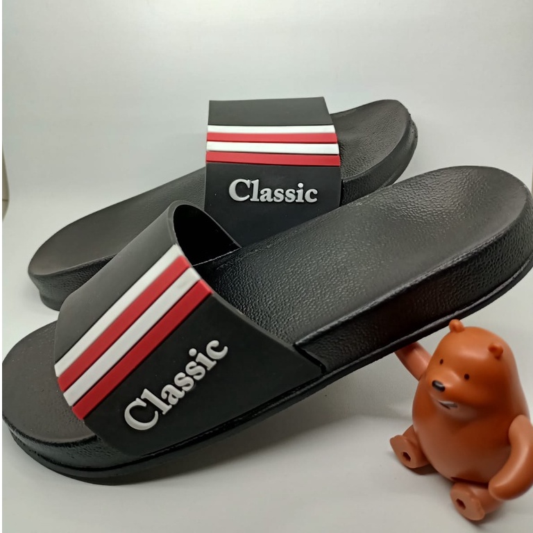 PROMO !!! Sandal Slide Sandal Slip On Karet Pria Wanita S BETTER Sendal Slop Pria-3