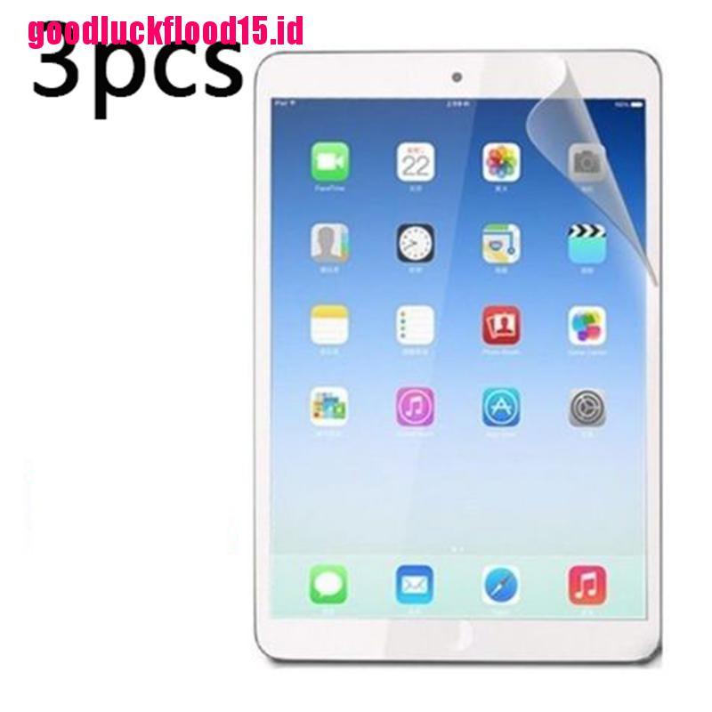 (LUCKID) 3pcs Film Pelindung Layar Transparan HD Untuk ipad Air 2 / 6 / ipad