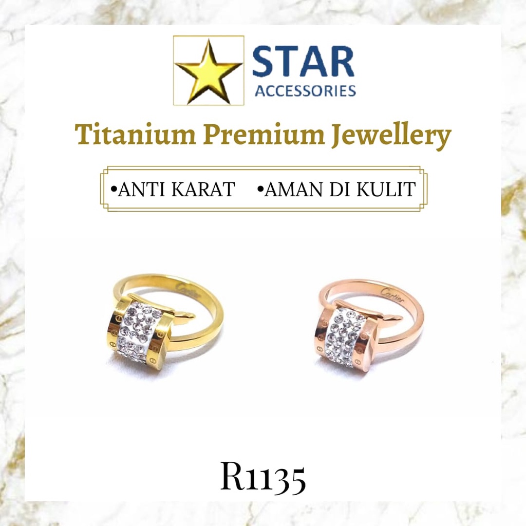 NEW STUFF Cincin Titanium Cartier Gold | Cincin Titanium Cartier Rose Gold