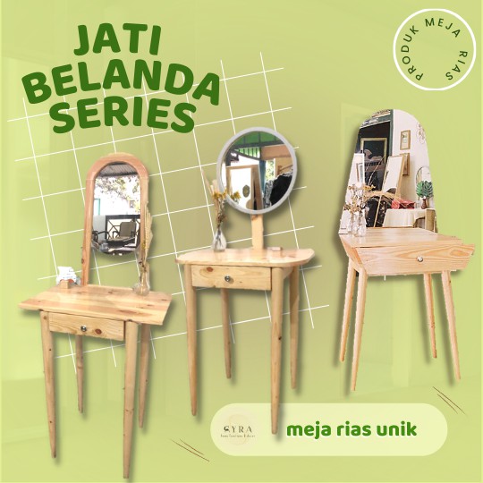 MEJA RIAS JATI BELANDA UNIQ