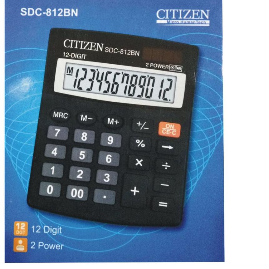 

Recomend Kalkulator Citizen SDC-812BN 12 Digit / 2 Power / Kalkulator CT 812BN 시