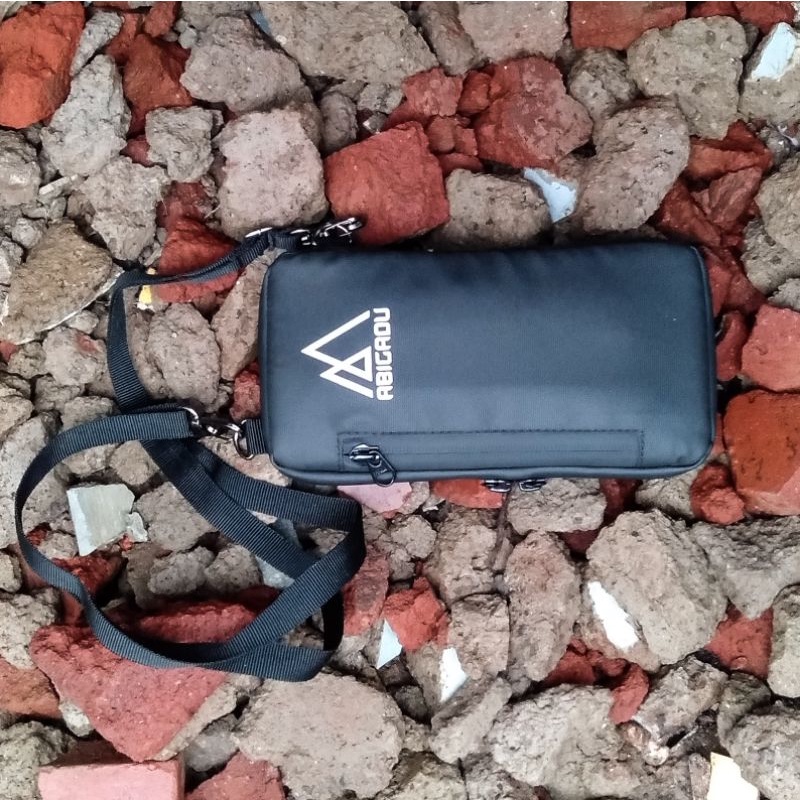 Slingbag anti air /tas selempang waterproof Abigadu /slingphone / hanging wallet /gantungan leher abigadu