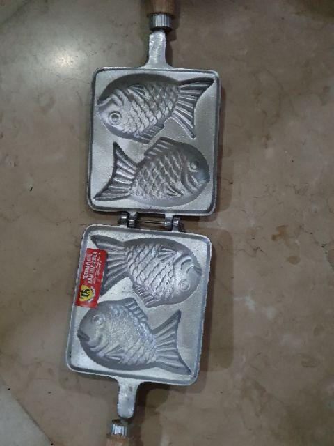 Cetakan Kue Waffle Motif Ikan Taiyaki Bungeoppang Korean Pan