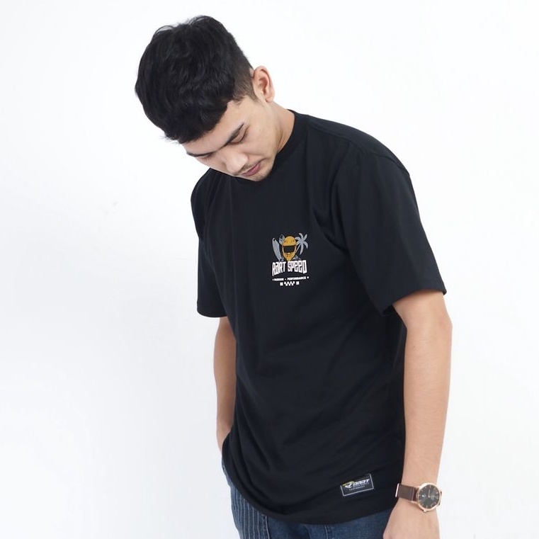 BAJU KAOS TSHIRT RACING PRIA WANITA PASSION / RART.CO TSHIRT TRC010 HITAM