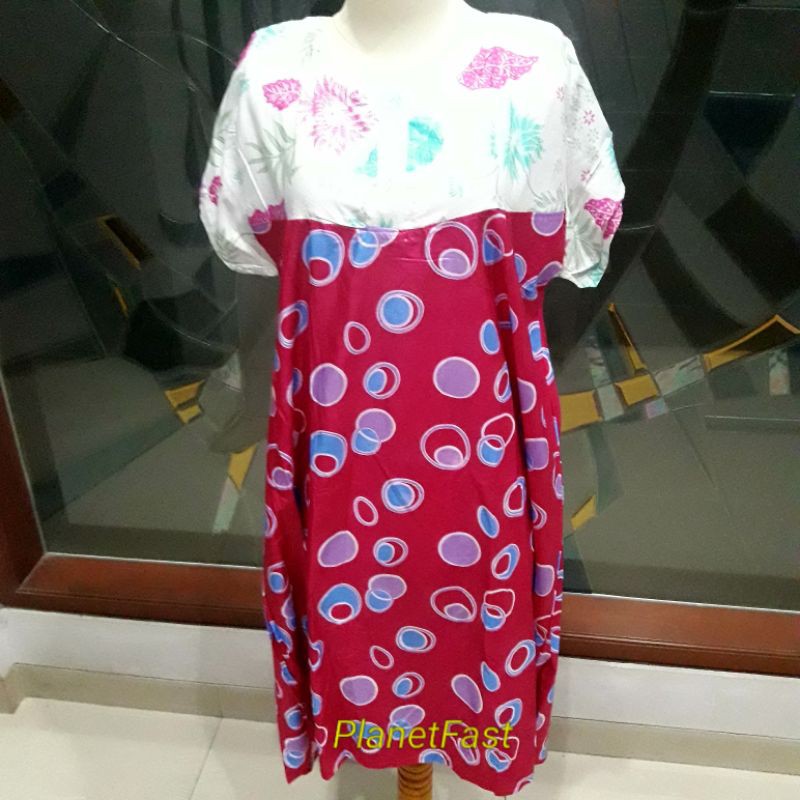 Daster Payung Wanita Polka Bunga