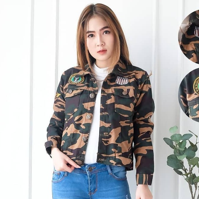 MVP - Mono Patch Loreng - Jaket Loreng Wanita