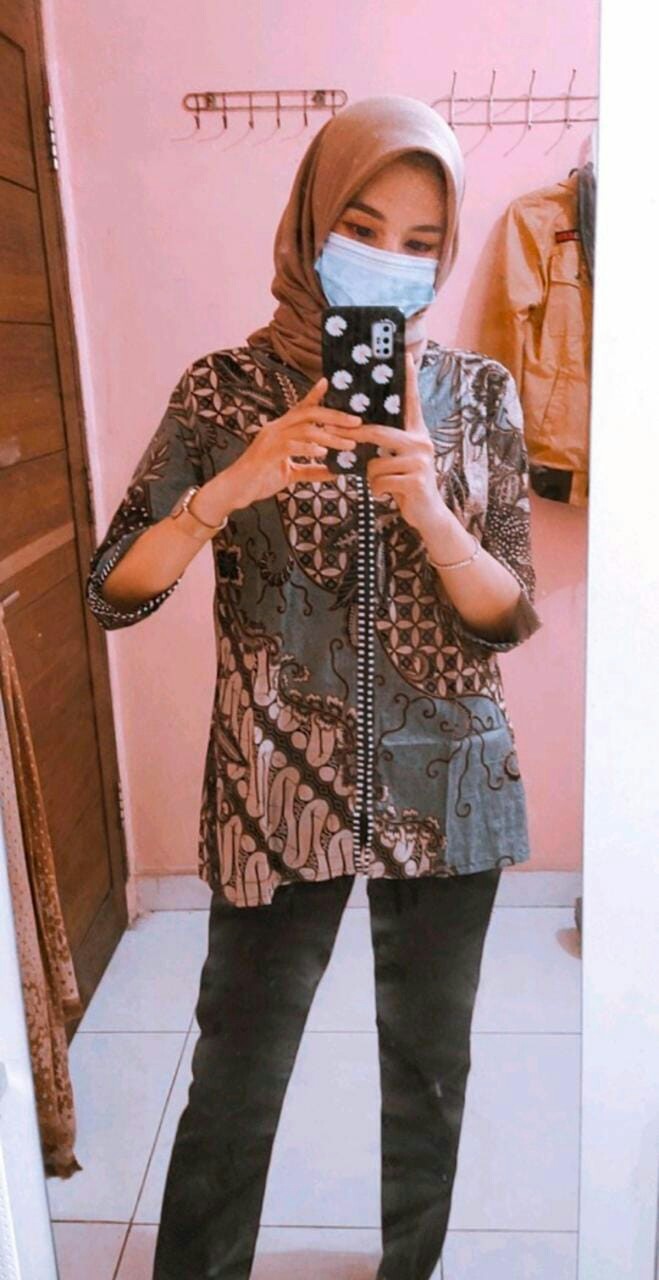 Atasan Batik Dolby Dolbi Dobby Doby Tenun Sutra Tulis Halus Katun Atbm Baron ,sarombit Atasan