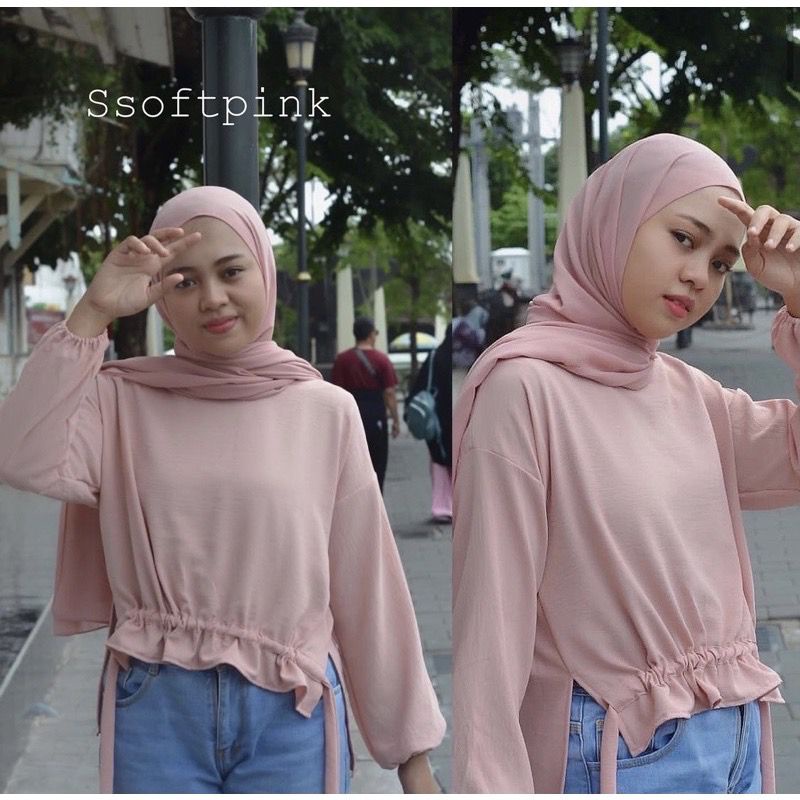 1KG MUAT 5PCS | SORELLA BLOUSE SERUT AIRFLOW CRINKLE HITS OOTD SELEBGRAM FASHION GROSIR WANITA TERBEST SELLER