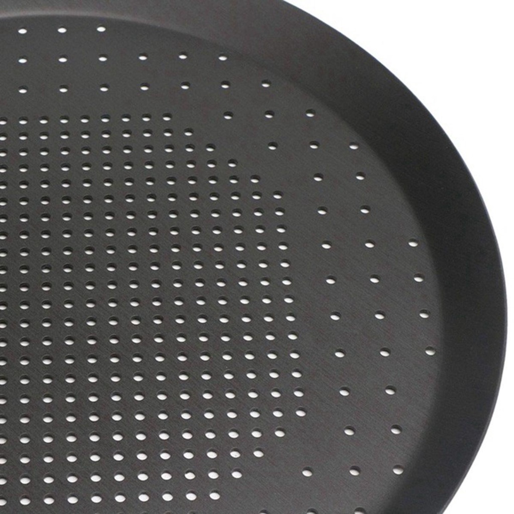 [Elegan] Pizza Pan 8inch Round Bakeware Dapur Crispy Crust Pizza Dengan Lubang