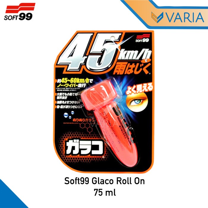 Soft99 Glaco Roll On 75 ml Coating Hydrophobic Anti Air Kaca Mobil