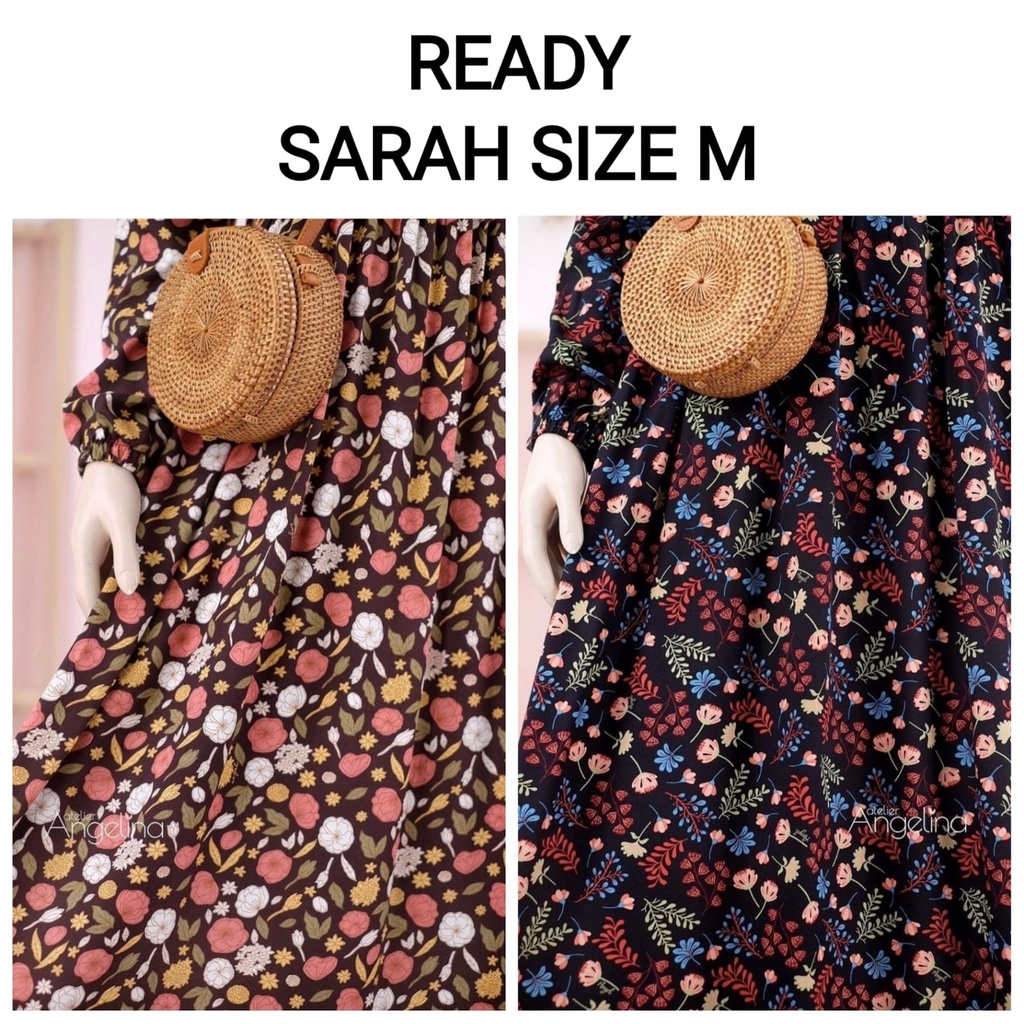 (SIZE M) NWT SARAH DRESS RAIYYA CHOCO & KAMIA BLACK ATELIER ANGELINA (NANURA SHOP)
