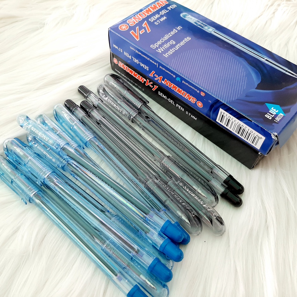 

(1 Pcs) pulpen snowman v-1 semi gel 0,7 MM / V1 Snowman