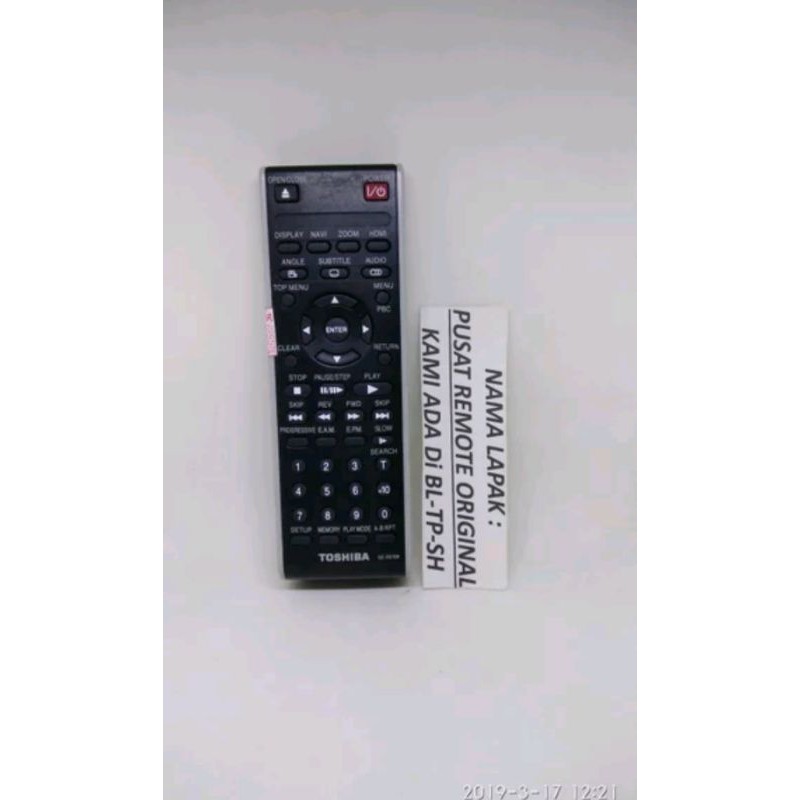 REMOTE REMOT DVD TOSHIBA PLAYER ORIGINAL