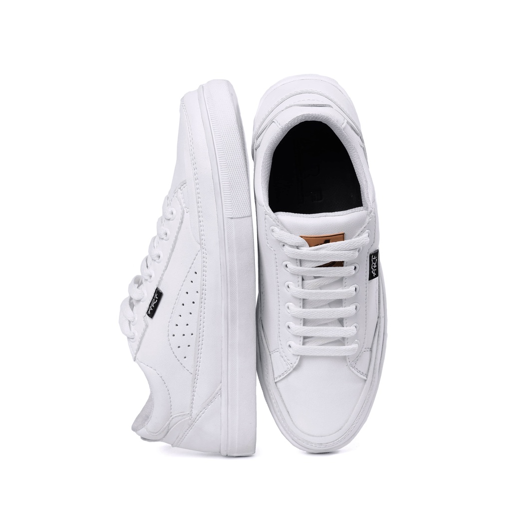 Jose - Sepatu Putih Sneakers Pria Casual Polos Kulit Unisex Original