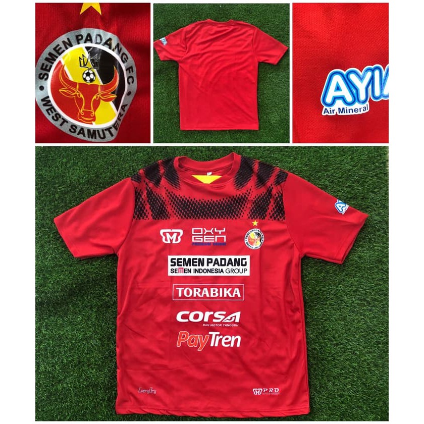 ekslusif MERAH jersey semen padang home grade ori liga 1 2018 2019 Murah