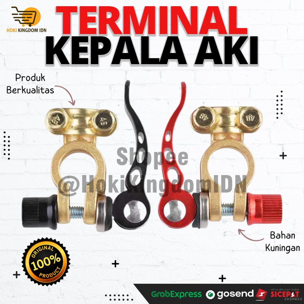 Jual Kepala Aki Klem Aki Terminal Accu Mobil Bahan Kuningan Shopee