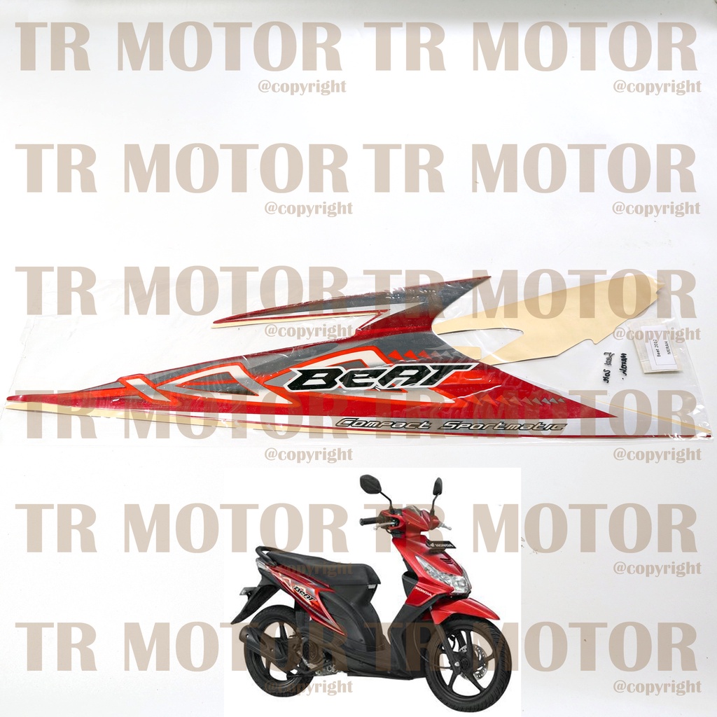 Stiker Motor Beat 2012 Karbu Sticker Striping Full Body Motor