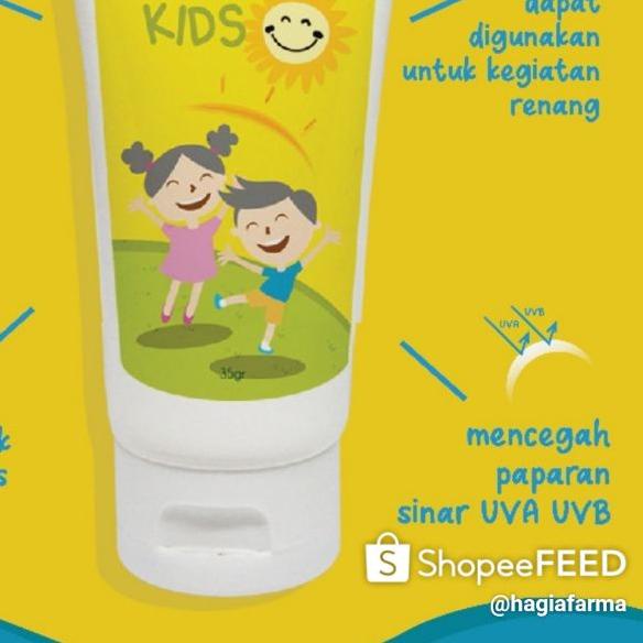 [Original] Sunblock Anak Sunscreen Kids Tabir Surya Anak dan Bayi SPF30 MOISTEN Proderma 35 Gram Ant