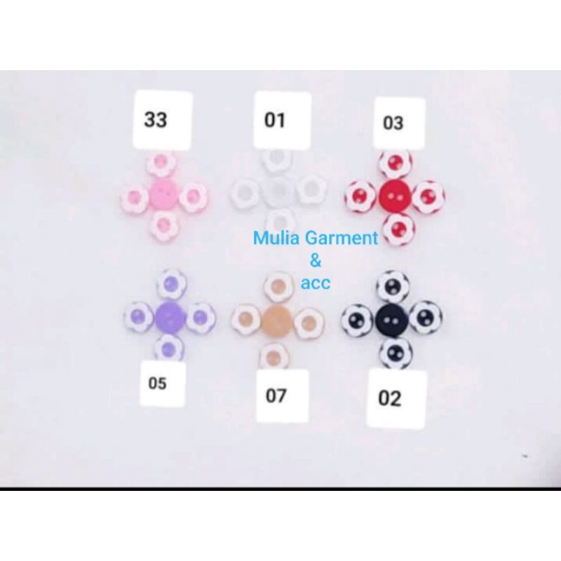 KANCING BAJU TIDUR ANAK 2 LOBANG ISI 12 BUAH