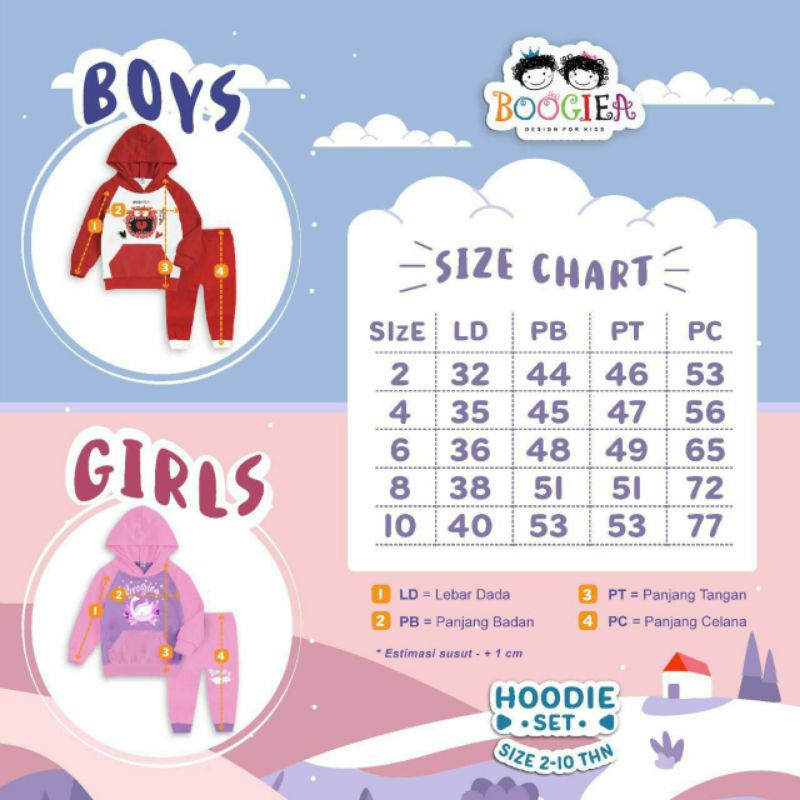 hoodie anak 2-10Th/hoodie by boogiea/setelan hoodie anak