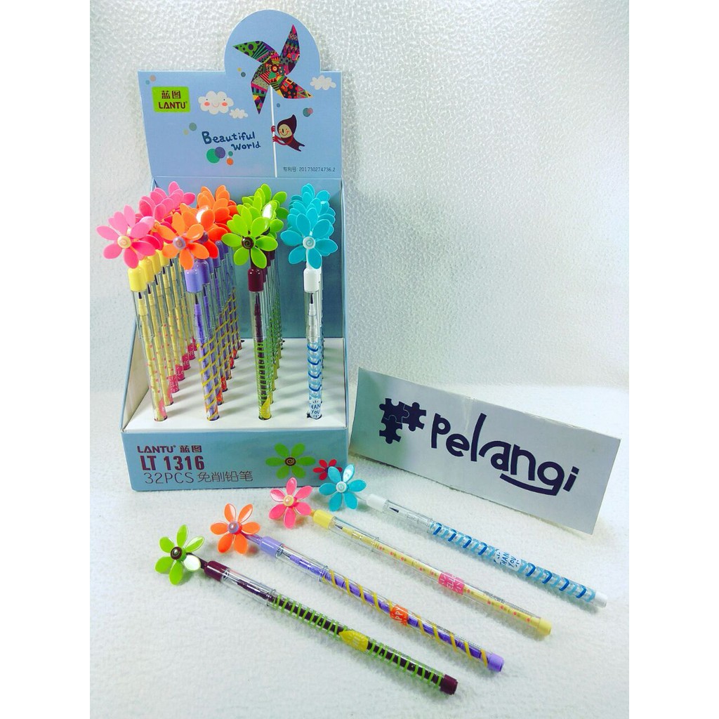 

Pinsil Sambung Lantu LT1316 Kincir Bunga isi 4 pcs
