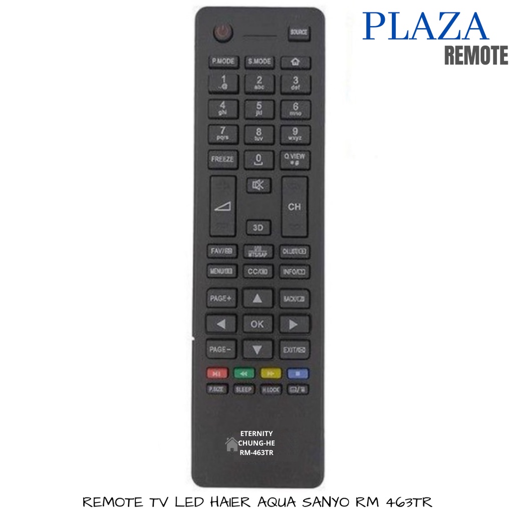 Remote AQUA SANYO HAIER MULTI TV LCD LED (LE32AQT6100 LE40AQT8550)