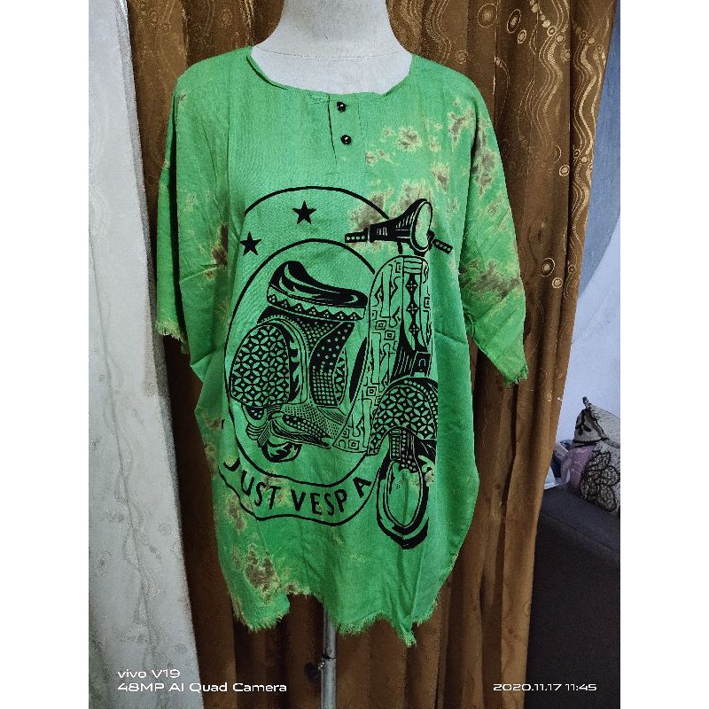 BAJU BERCAK BARONG BALI MOTIF VESPA/BAJU KHAS BALI/BAJU BARONG BALI