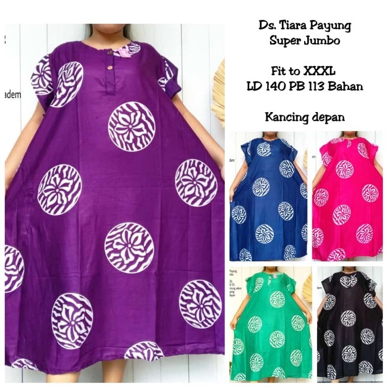 DASTER TIARA PAYUNG SUPER JUMBO LD 140 - Bisa Busui - DASTER PAYUNG JUMBO 4XL